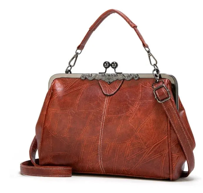 bags : Effen Handtas Dames Beige - Veelzijdig Ruim Stijlvol - PU-Leer in Bruin van Pantino