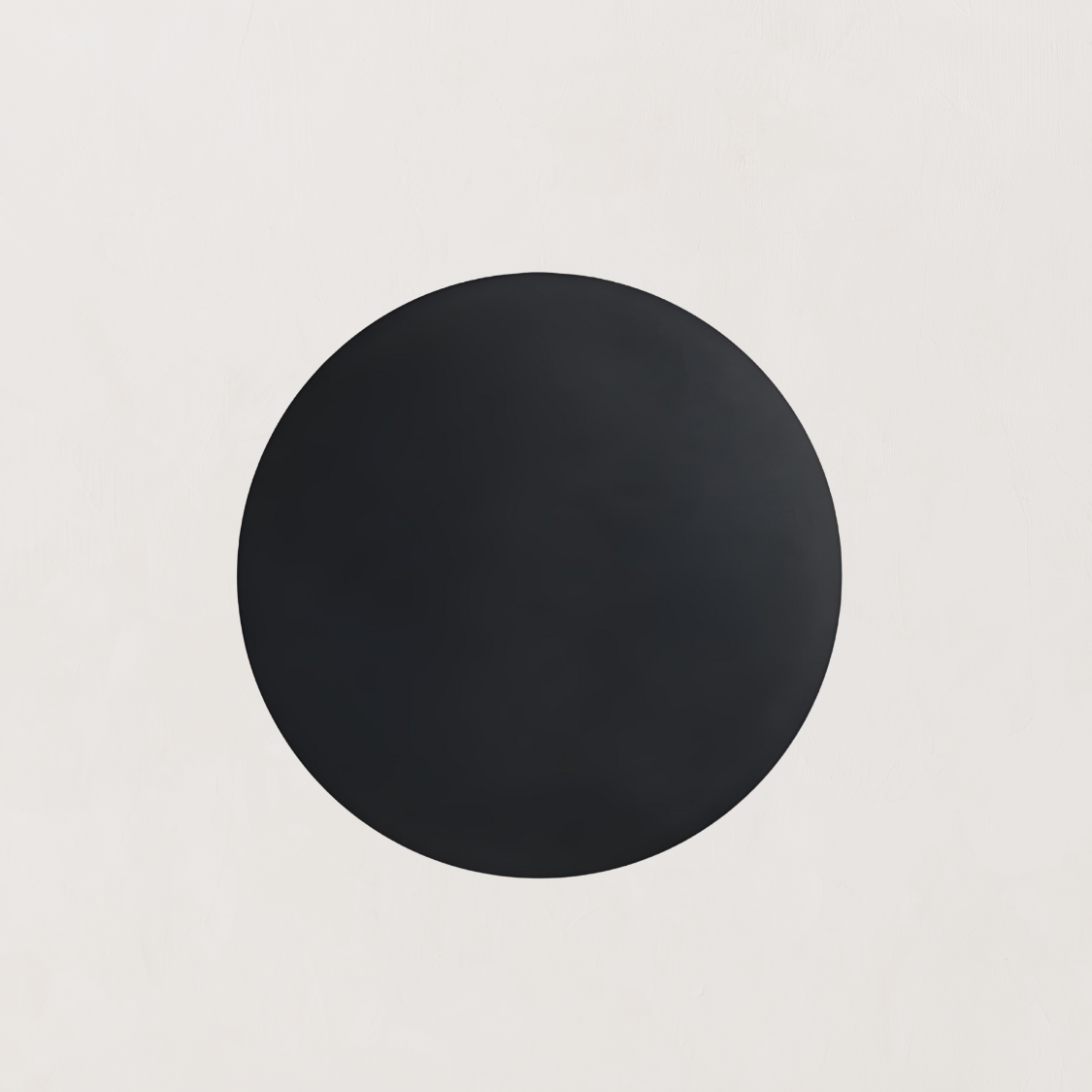 Mouse Pad : Ronde Muismat Leer Zwart - Bureauaccessoire - Minimalistisch in Zwart van Pantino