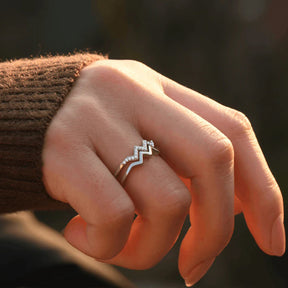 Ring : Dochter Ring - Speciaal Cadeau Moederliefde - Verstelbaar Zilver in van Pantino