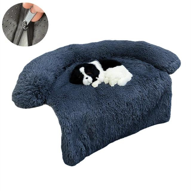 pets : Wasbare Huisdier Sofa Deken Donkerblauw - Pluche Zachte Warmte - Pluche in Donker Blauw van Pantino