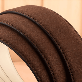 Belt : Riem Heren Zwart - Luxe Suède - Verfijnd, Duurzaam, Stijlvol in van Pantino