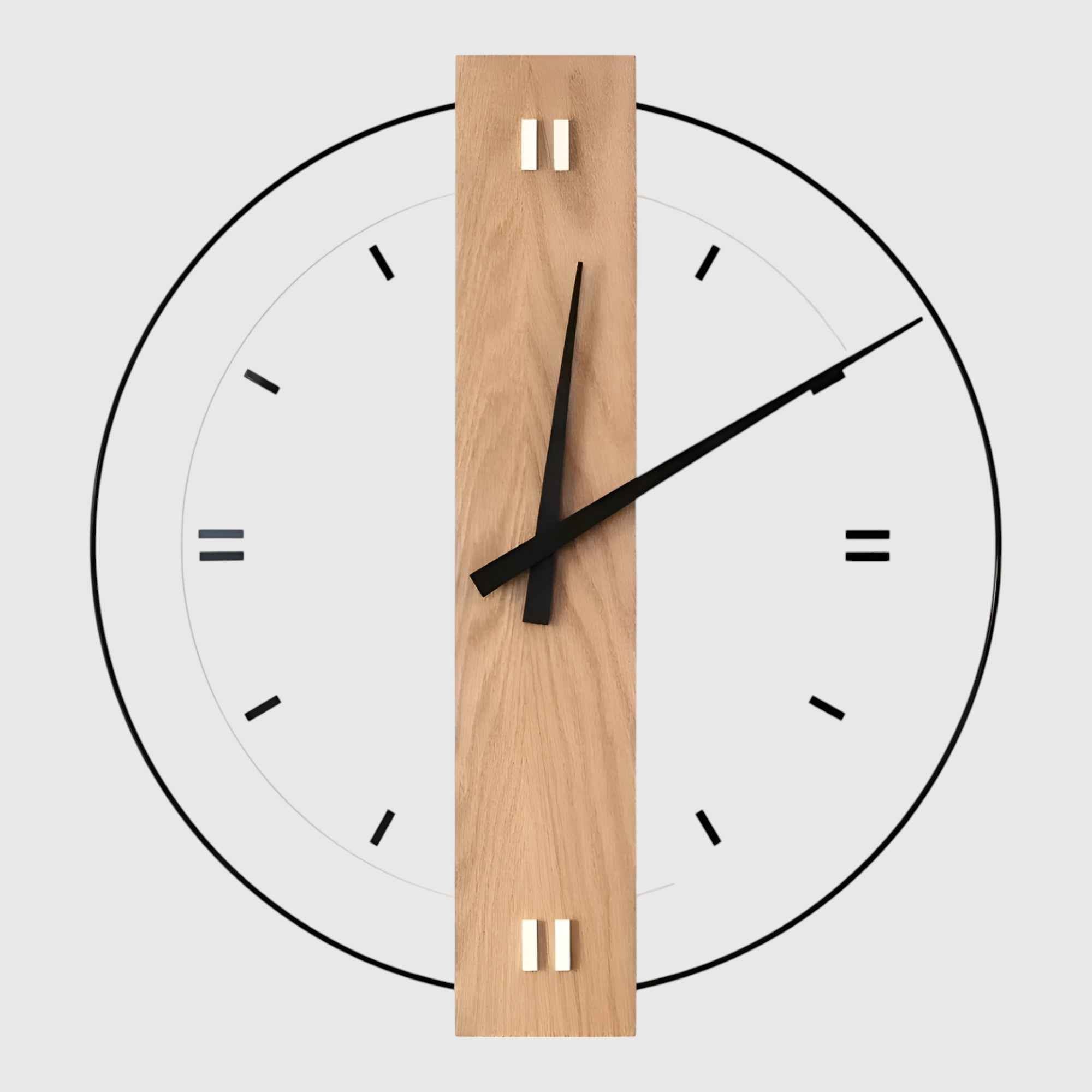 Horloges murales : Houten Design Wandklok Woonkameraccessoire in B van Pantinoshop