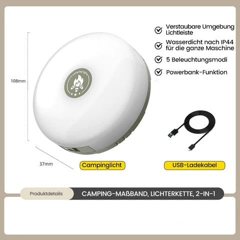 outdoor equipment : Waterdichte Draagbare Opvouwbare Lichtketting Type C Opladen in van Pantino