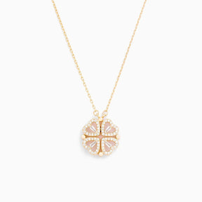 Necklace : Ketting Dames Goud - Magische "Lucky Heart" in Goud van Pantino