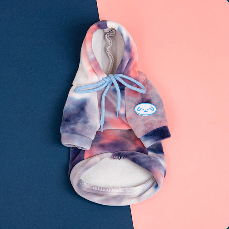pets : Honden Hoodie in Stijlvolle Tie Dye Print - Paars in Paars van Pantino