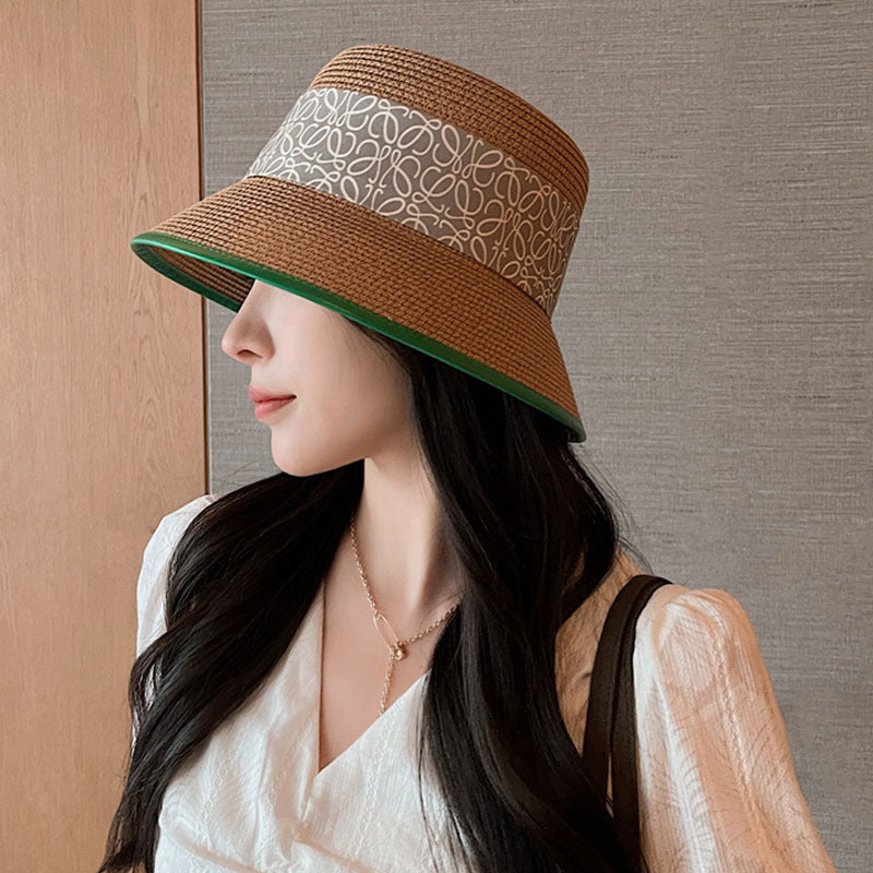 Bucket Hat : Hoed Dames Khaki - Emmerhoed met Lint in van Pantino
