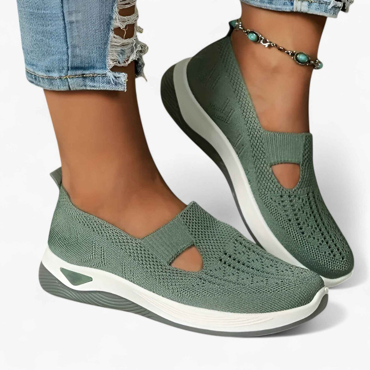 Damesschoenen van Denim Lichtgewicht & Comfortabel met Effectieve Demping