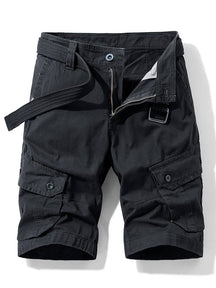 Men's Shorts : Heren Shorts met Trekkoord - Zwart in Zwart van Pantino