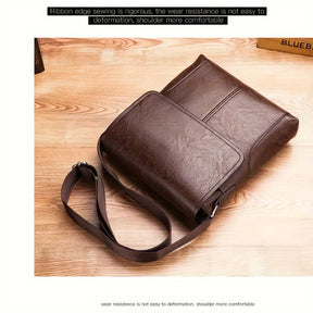 bags : Crossbody Tas Heren Zwart - Men 1pc Vintage Messenger Bag voor Vintage in van Pantino