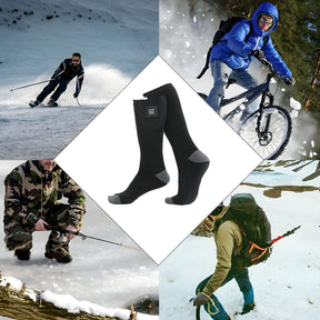 other : HeatSocks - Verstelbare Verwarmde Sokken met 2 Gratis Powerbanks voor Ultiem Comfort - Grijs (One-Size) in van Pantino