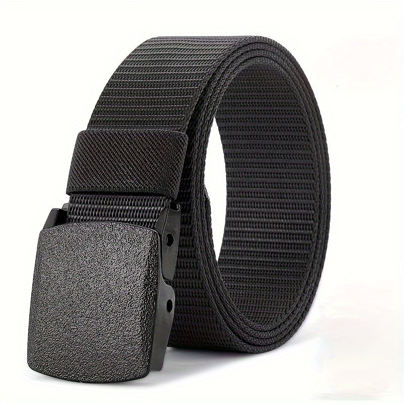 outdoor equipment : Herengordel met Automatische Gesp - Zwart in Zwart 119,99 Cm van Pantino