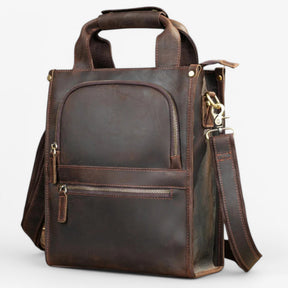 bags : Exclusieve Lederen Aktetas Leer - Bruin in Bruin van Pantino