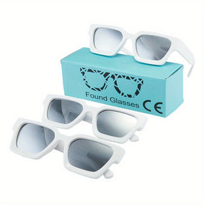 Sunglasses : Zonnebril met Dik Montuur Heren - C1 Zwart in C10 3st Wit van Pantino