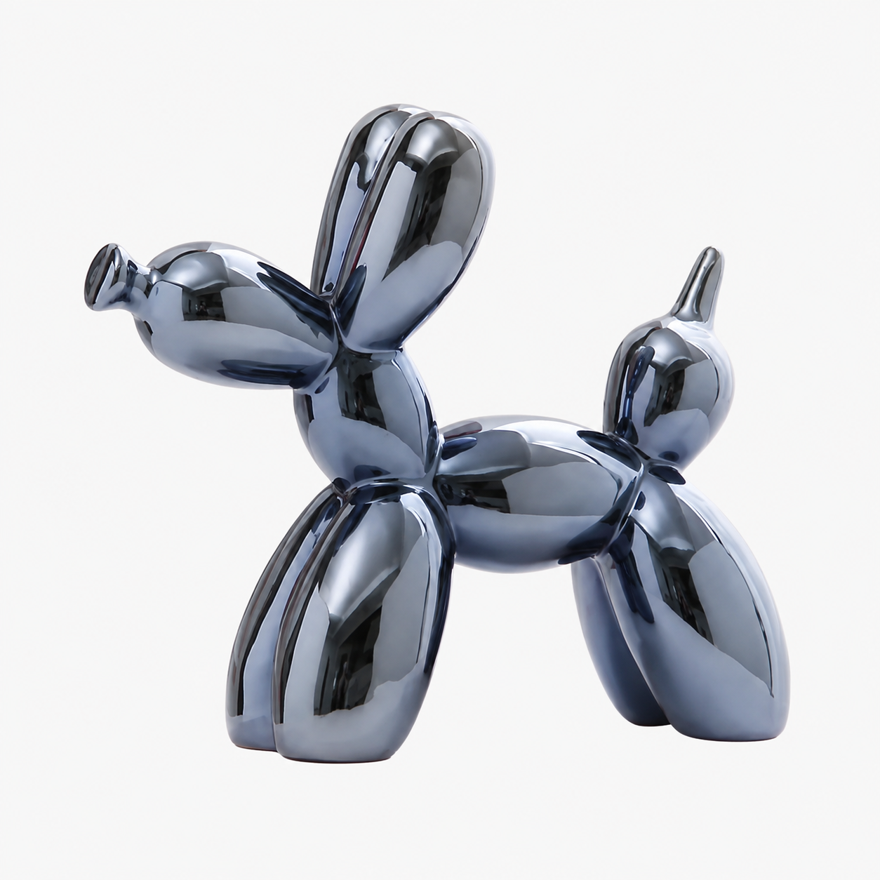 house & garden : PuffyPooch - Balloon Dog Sculpture in Navy Blue