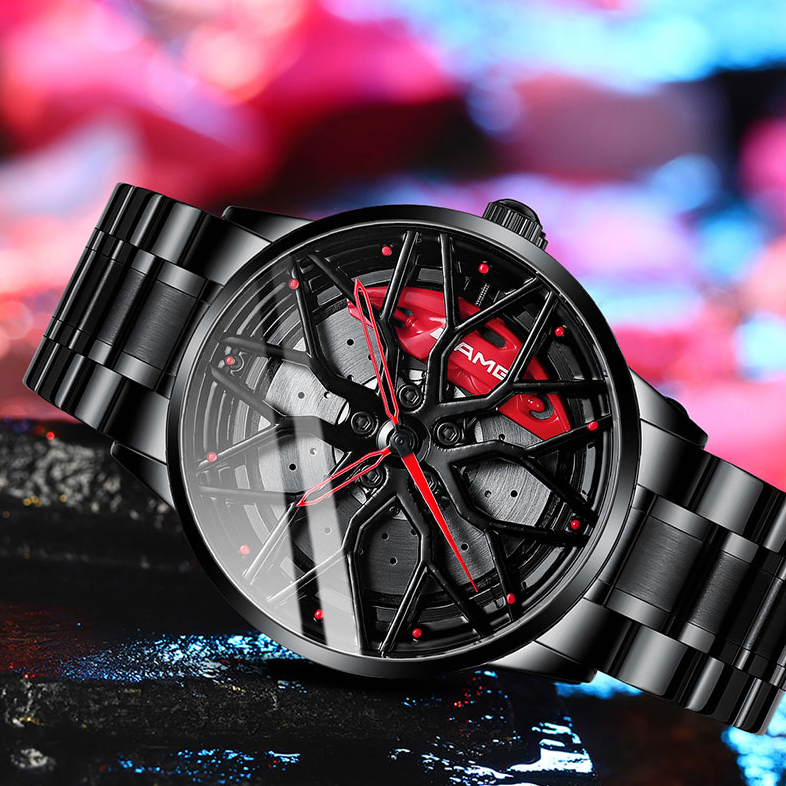watches : Elegant Racecar Watch - Waar Tijd Wordt Gewaardeerd - Rood in van Pantino