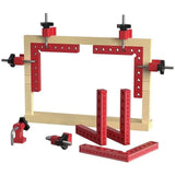Set de serre-joints d'angle Pro - Libération précise pour le travail du bois - Acier