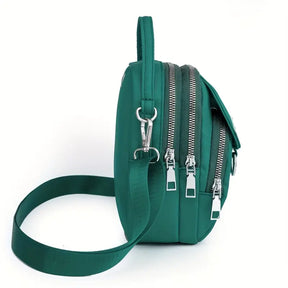 bags : Schoudertas Dames Zwart - ShoulderBag - Voor in van Pantino