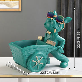 home & garden : Bulldog Opbergornament en Decoratiebakje - Groen in van Pantino