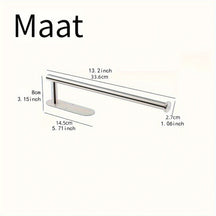 home & garden : Muur Gemonteerde Keukenrolhouder Roestvrij Staal - Zwart in Zilver van Pantino