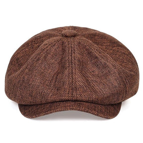 Hat : Cap Heren Zwart - Herencap van Retro Linnen voor Luchtige Lente - En Zomeroutfits in van Pantino