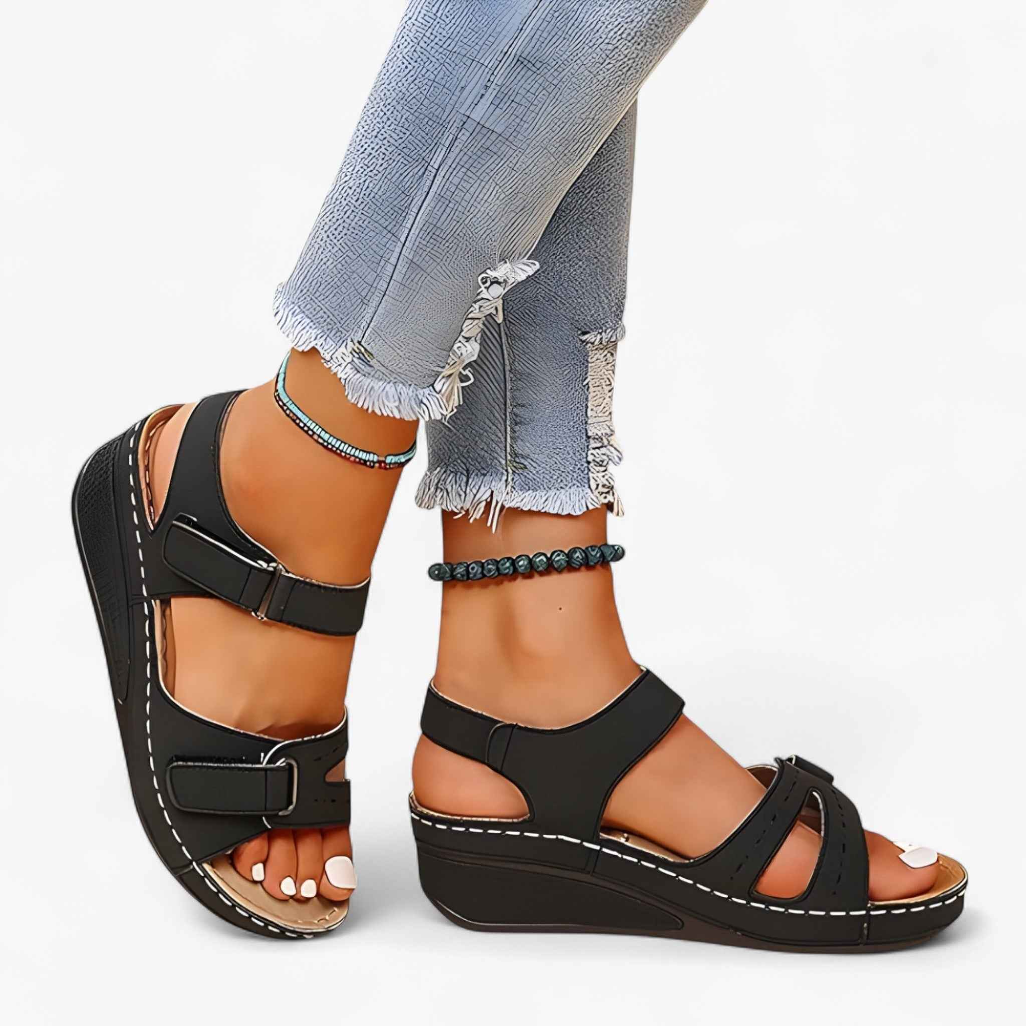 Comfortabele, Lichte en Ademende Dames Zomer Sandalen met Open Teen
