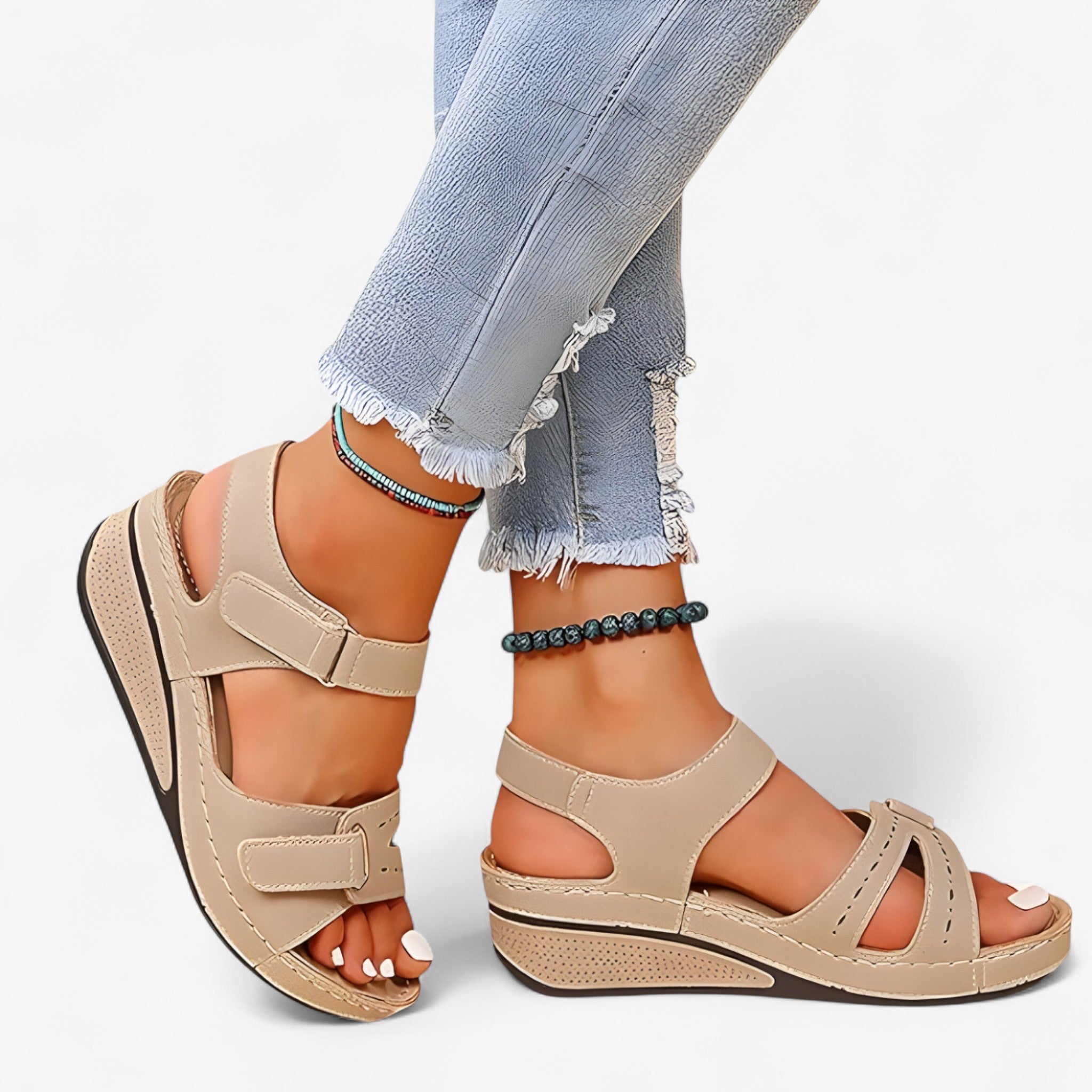 Comfortabele, Lichte en Ademende Dames Zomer Sandalen met Open Teen