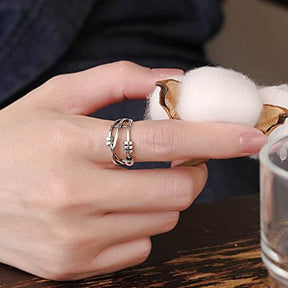Ring : Fidget Ring - Zilver - Accessoire in van Pantino