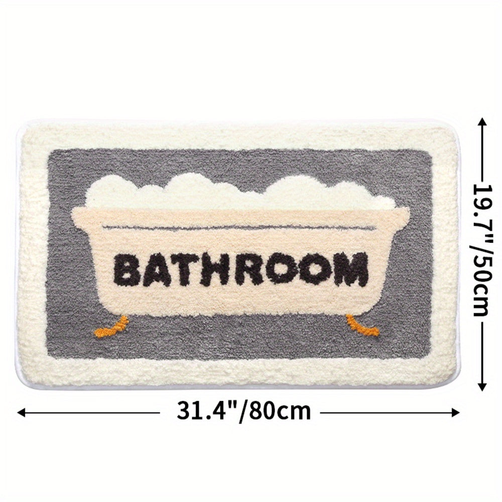 home & garden : Absorberende Antislip-Mat voor Toilet en Badkamer in 50*80cm Badkamer van Pantino
