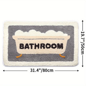 home & garden : Absorberende Antislip-Mat voor Toilet en Badkamer in 50*80cm Badkamer van Pantino