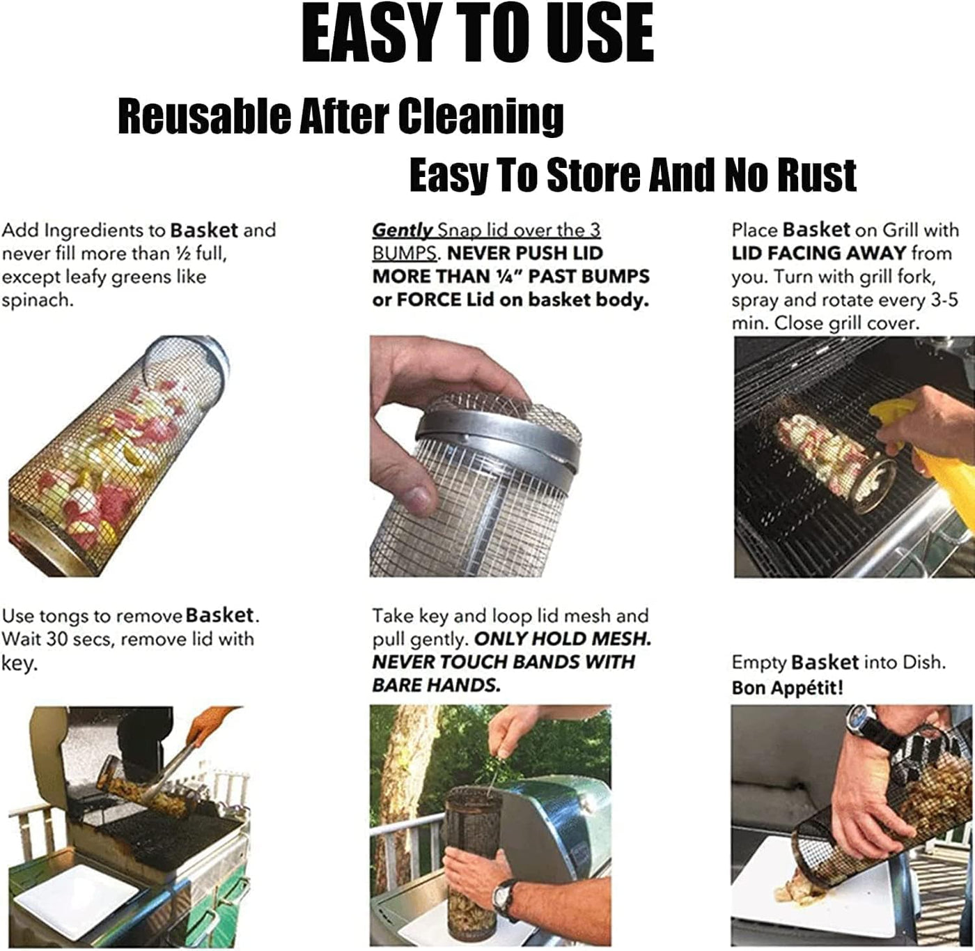outdoor equipment : BBQ Grill Cylinder - Schoon Grillen Zonder Rommel - Rvs in van Pantino