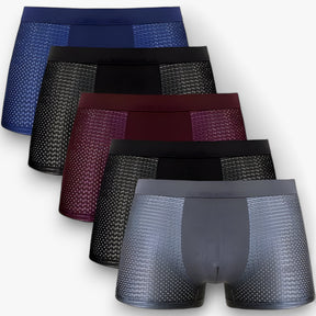 Men's Boxer Briefs : Heren Boxershorts Bamboe 10-pack Zwart/Grijs - Ademend, Hypoallergeen Ondergoed in van Pantino