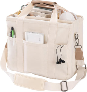 bags : Tote Bag Beige - ToteEase - Veel Opbergruimte voor Al Je Spullen in van Pantino