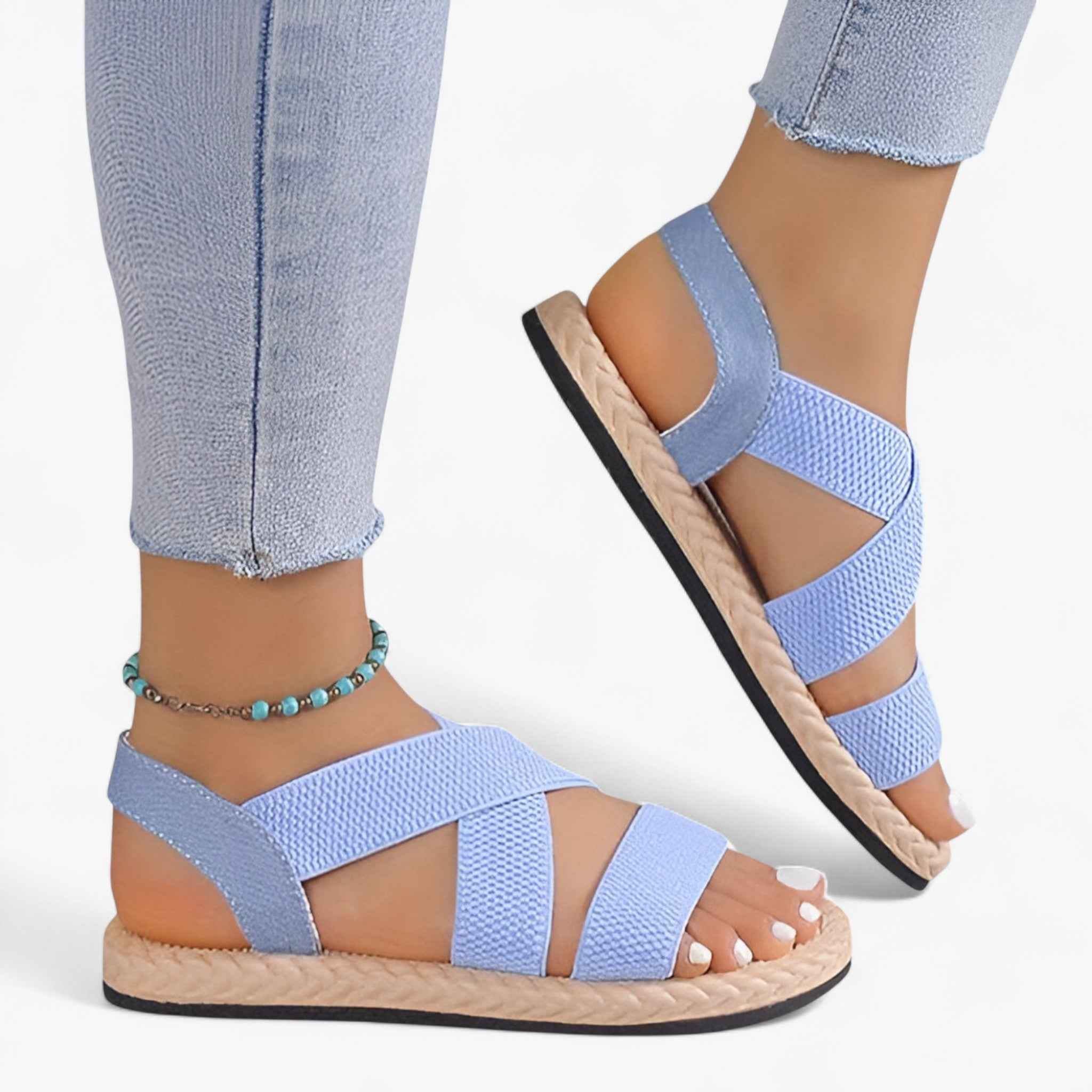 Sandals : Comfortabele platte sandalen in van Pantinoshop