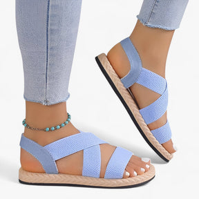 Comfortabele platte sandalen