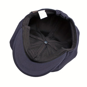 Octagonal Cap : Outdoor Hoed Mannelijke Britse Retro Mode Achthoekige Cap Casual Cap Heren - Zwart in van Pantino