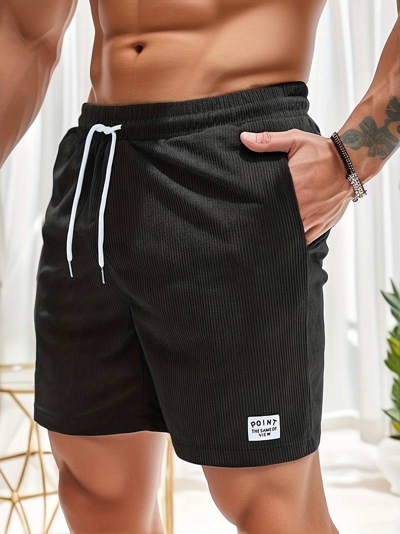 Shorts : Comfortabele Shorts - Ideaal voor Ontspannen Dagen en Actieve Toepassingen in Zwart van Pantino