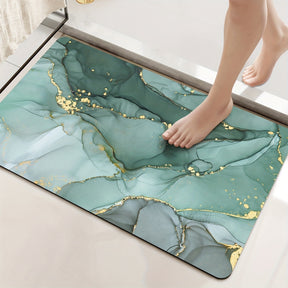 home & garden : Antislipmat Marmerpatroon - Marble - Donkergrijs in van Pantino