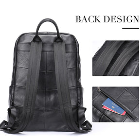 bags : Rugzak Zwart - Executive Craft Lederen in van Pantino