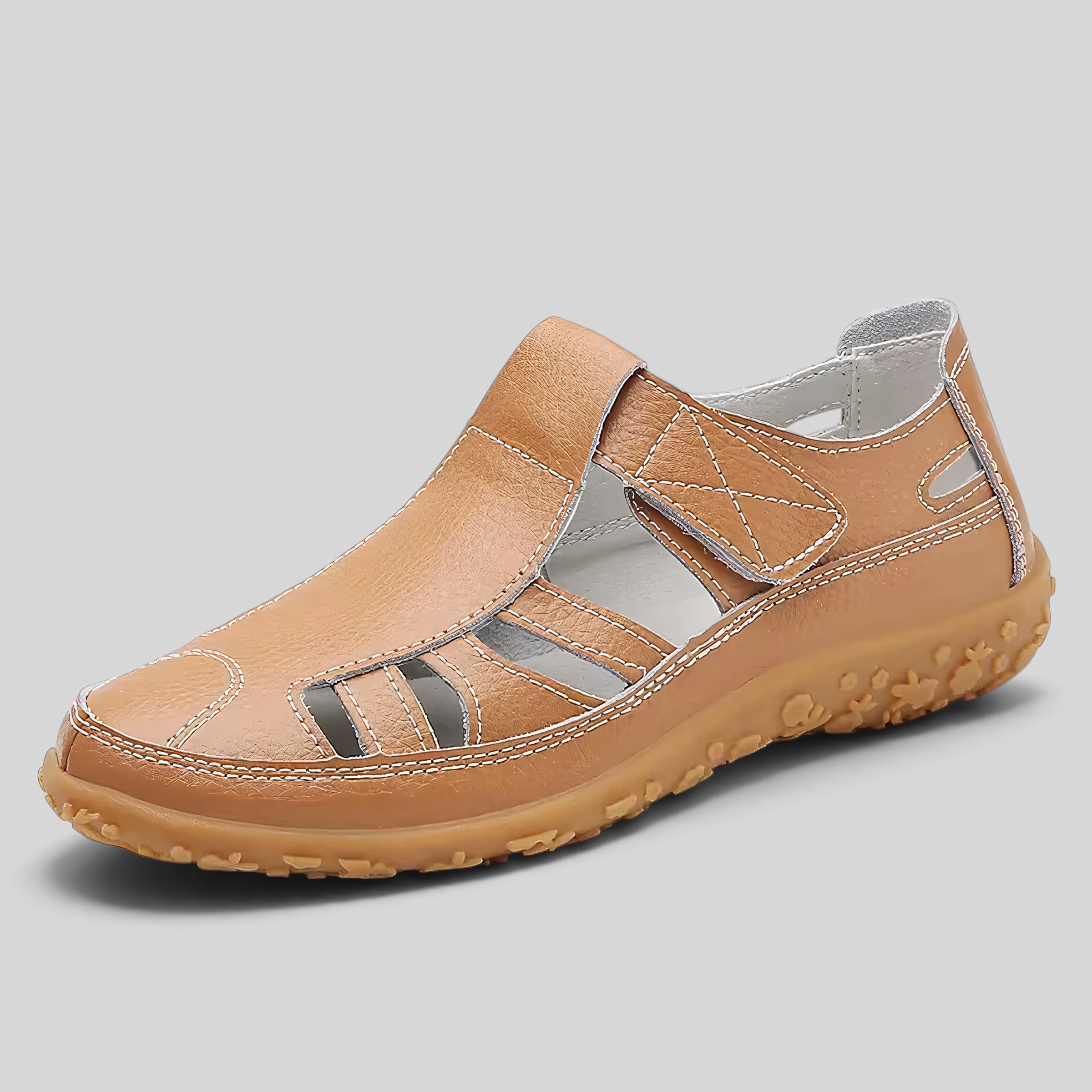 image_ai : Dames Sandalen - Orthopedisch, Anti-slip & Comfortabel in Bruin van Jeecey