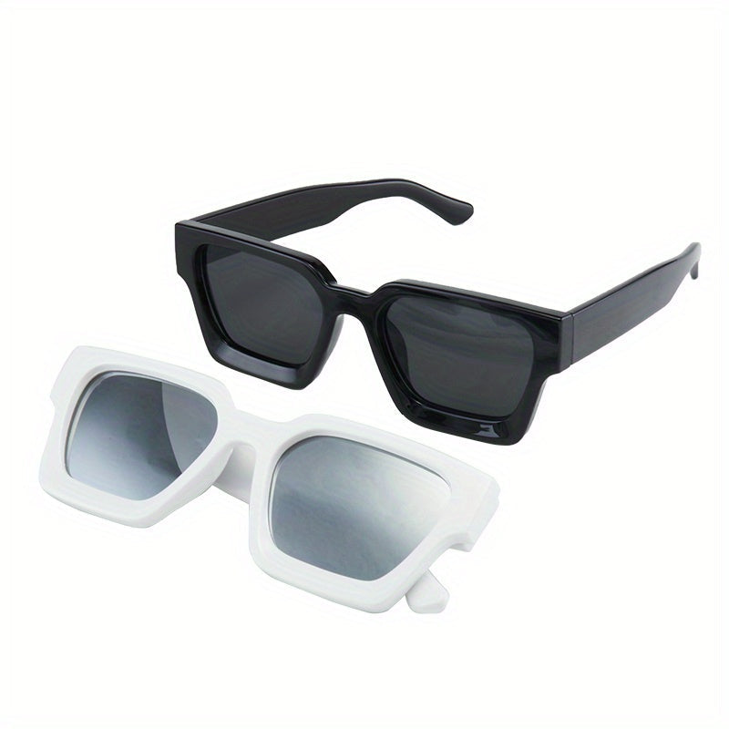 Sunglasses : Zonnebril met Dik Montuur Heren - C1 Zwart in C13 Zwart Wit van Pantino
