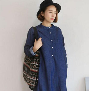 bags : Geometrische Tas met Kwastjes - Zomer Chic - Blauw in van Pantino