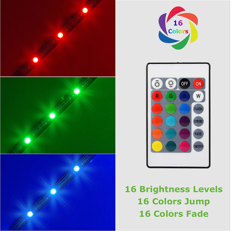 TV Achtergrondverlichting LED Strip – 16 Kleuren, USB