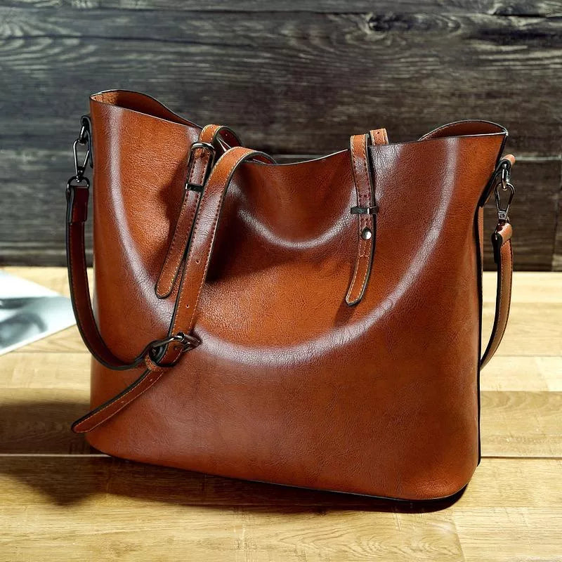 bags : Crossbody Tas Dames Camel - Leer in Bruin van Pantino