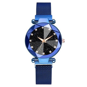 watches : CosmicWatch - Zwart - Horloge in Blauw van Pantino