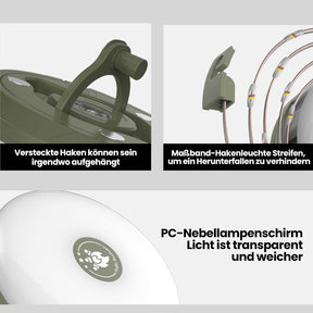 outdoor equipment : Waterdichte Draagbare Opvouwbare Lichtketting Type C Opladen in van Pantino