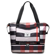 bags : Grote Travel Tas Blauw - Ruimtelijk Waterdicht Reizen - Nylon in Kaki van Pantino