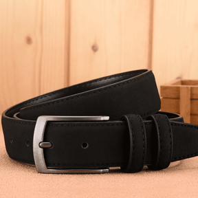 Belt : Riem Heren Zwart - Luxe Suède - Verfijnd, Duurzaam, Stijlvol in van Pantino