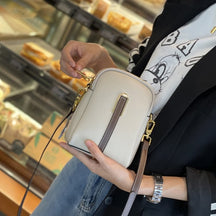 bags : Crossbody Tas Dames Zwart - Mini in Wit van Pantino