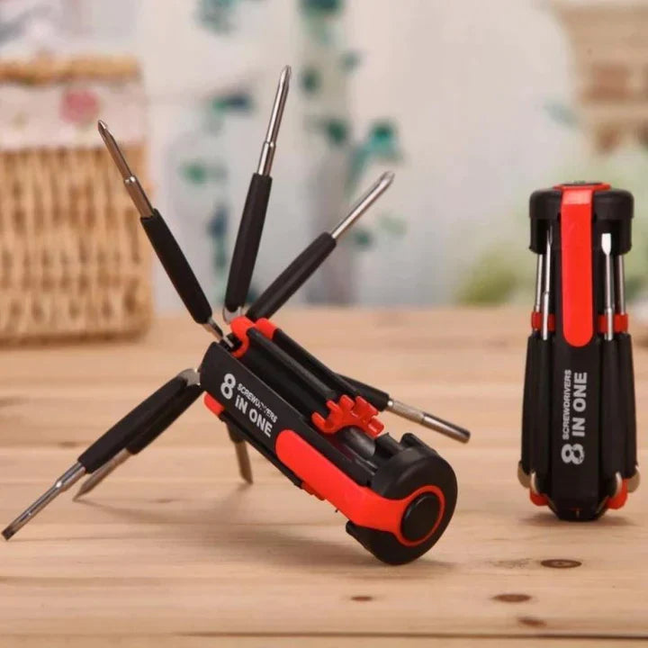 gadgets : 8-in-1 Multitool met LED - 22 Functies Schroeven Slaan - Staal in van Pantino