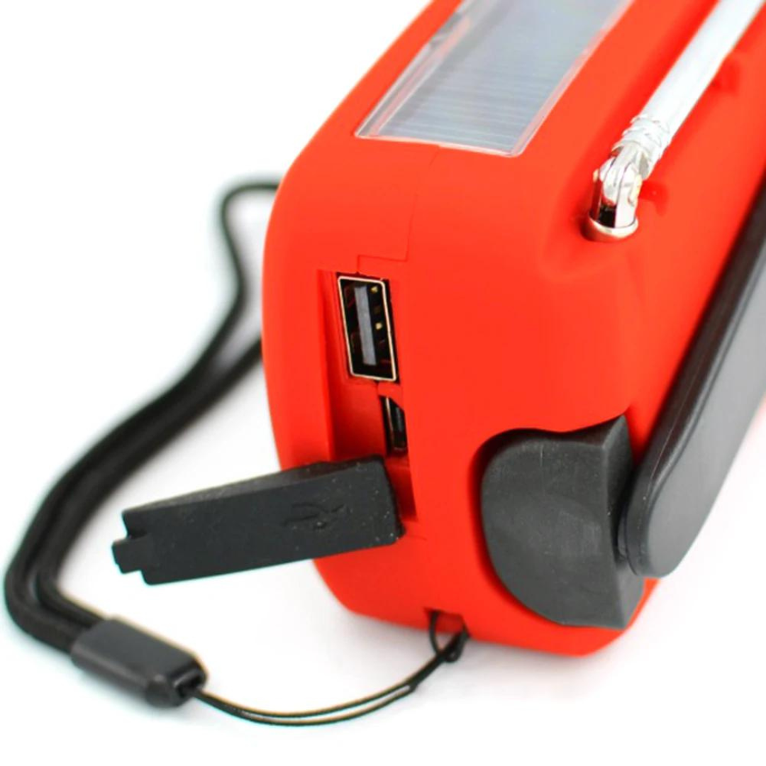 outdoor equipment : SolarSafe - Noodradio & Zaklamp op Zonne-Energie en Opwindbaar Heren in van Pantino